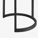 תמונה מזווית מספר 5 של המוצר LENO | סט שולחנות סלון עגולים ומעוצבים מעץ מלא בגוון שחור