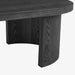 תמונה מזווית מספר 3 של המוצר ELORA | שולחן סקנדינבי אובלי מעץ בגוון שחור