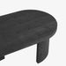 תמונה מזווית מספר 2 של המוצר ELORA | שולחן סקנדינבי אובלי מעץ בגוון שחור