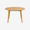 PLESY | שולחן אוכל עגול ומינימליסטי מעץ, 120 ס"מ