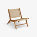 תמונה מזווית מספר 1 של המוצר KELDAN | כורסא מעץ טיק בשילוב ראטן בגוון טבעי