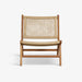 תמונה מזווית מספר 2 של המוצר KELDAN | כורסא מעץ טיק בשילוב ראטן בגוון טבעי