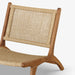 תמונה מזווית מספר 7 של המוצר KELDAN | כורסא מעץ טיק בשילוב ראטן בגוון טבעי