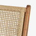 תמונה מזווית מספר 3 של המוצר KELDAN | כורסא מעץ טיק בשילוב ראטן בגוון טבעי