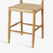 תמונה מזווית מספר 5 של המוצר CINTIA BAR STOOL | כיסא בר מעוצב מעץ בשילוב ראטן בגוון טבעי בהיר