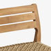 תמונה מזווית מספר 4 של המוצר CINTIA BAR STOOL | כיסא בר מעוצב מעץ בשילוב ראטן בגוון טבעי בהיר