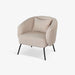 תמונה מזווית מספר 9 של המוצר MARGO | כורסא מעוצבת בגוון ורדרד, בשילוב רגלי ברזל שחורות
