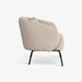 תמונה מזווית מספר 5 של המוצר MARGO | כורסא מעוצבת בגוון ורדרד, בשילוב רגלי ברזל שחורות