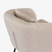 תמונה מזווית מספר 4 של המוצר MARGO | כורסא מעוצבת בגוון ורדרד, בשילוב רגלי ברזל שחורות