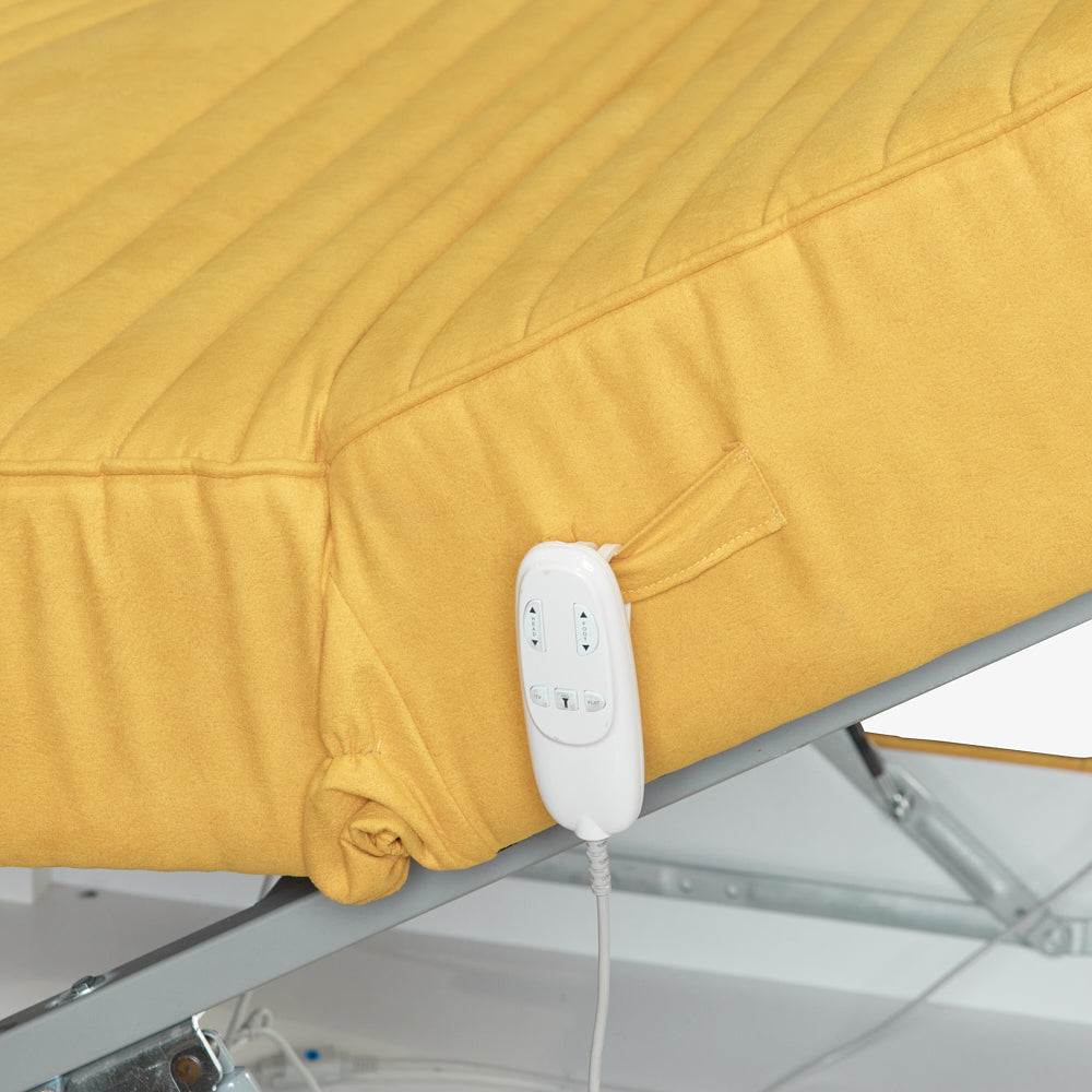 REIGN | מיטה וחצי מתכווננת חשמלית בגוון צהוב