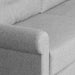 תמונה מזווית מספר 4 של המוצר Seb | ספת אירוח דו מושבית בגוון אפור עם תפרים דקורטיביים בכריות המשענת