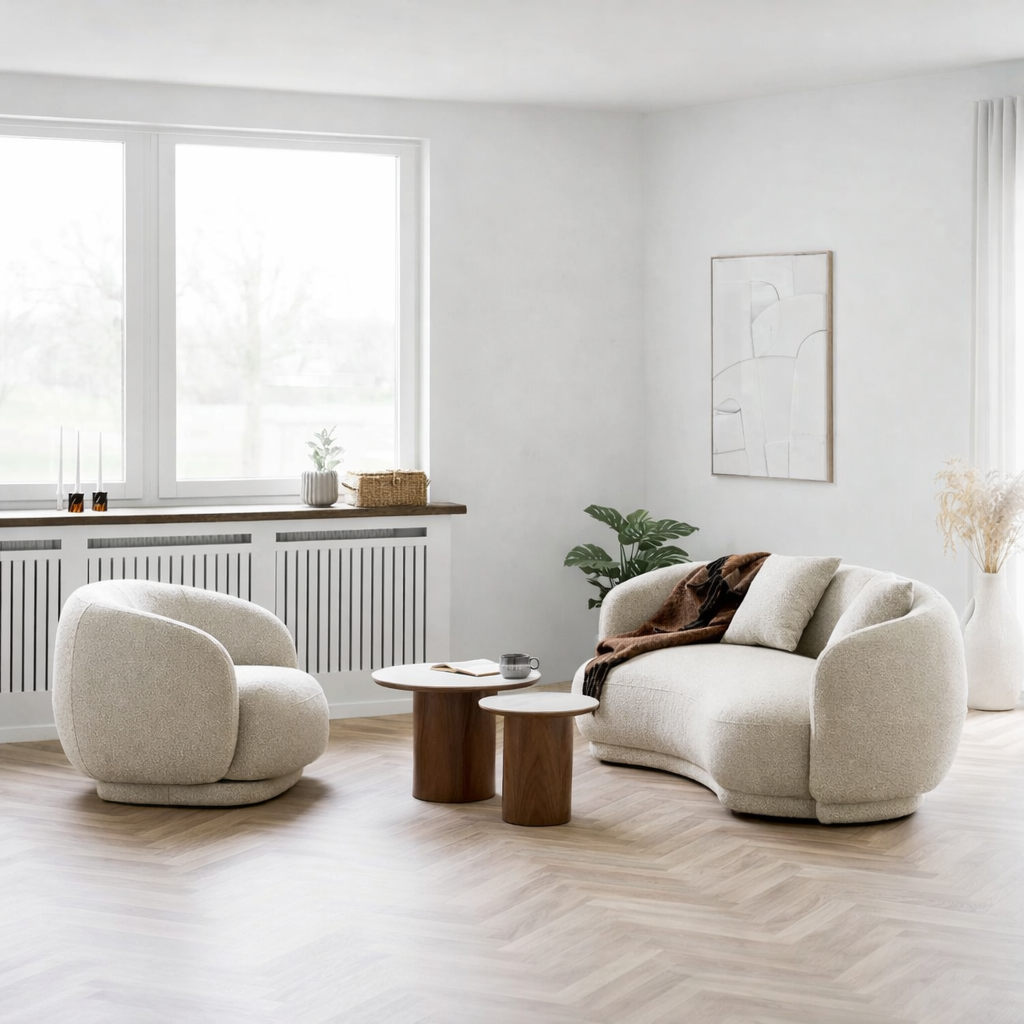 FINNI | סט ספה דו מושבית וכורסא