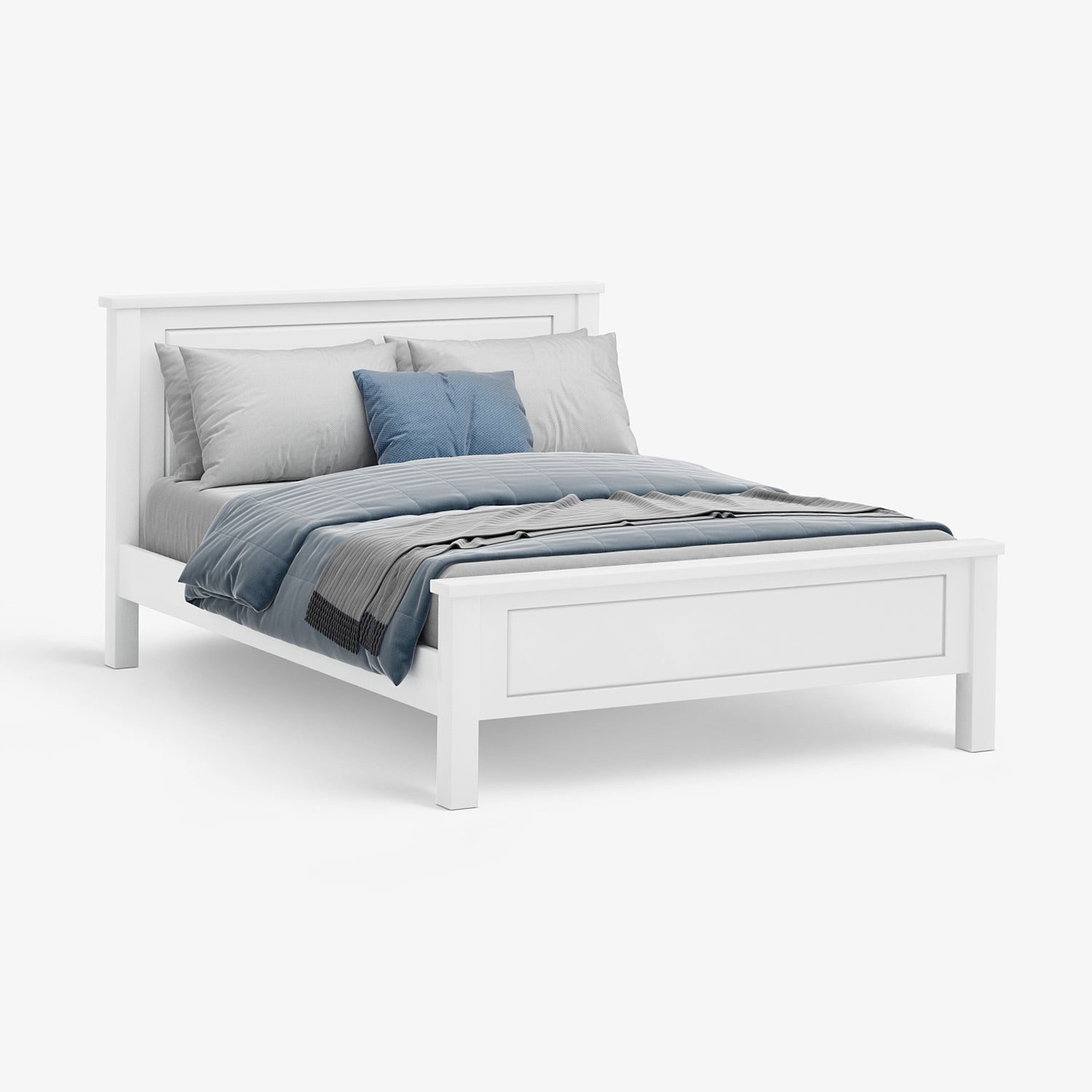 LEIDEN | מיטה זוגית מעץ מלא