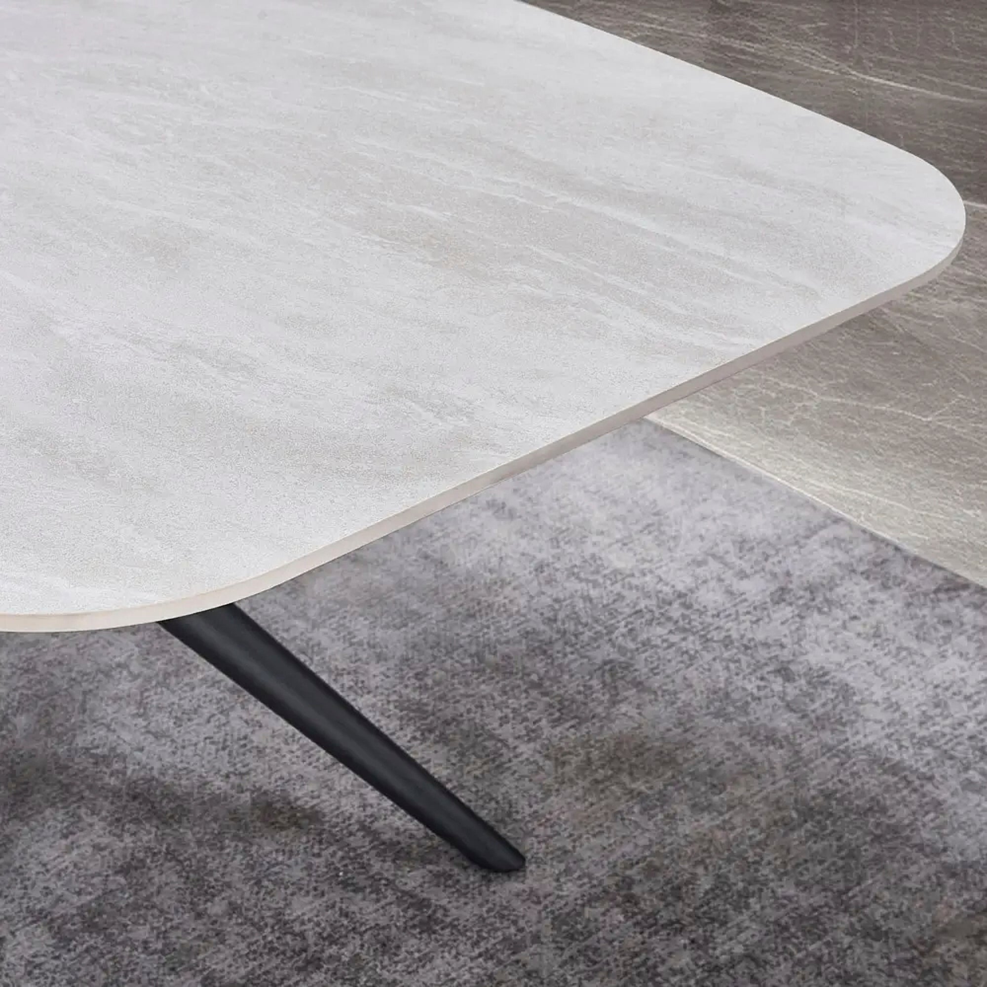 EDAM | שולחן אוכל מלבני 180/90 ס"מ, נפתח ל-240 ס"מ, עד 10 סועדים