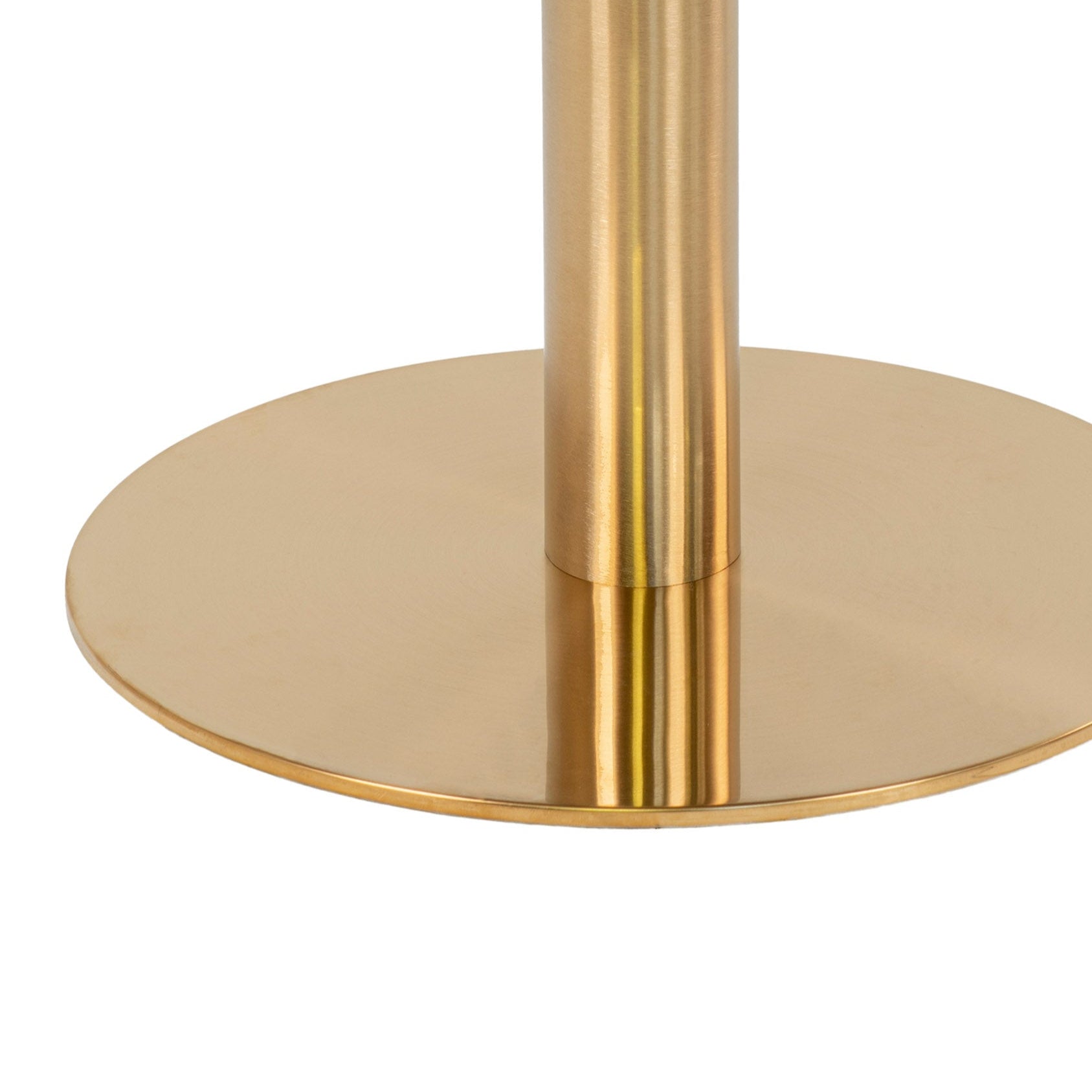 ZEMI | שולחן סלון עגול משיש ומתכת, קוטר 70 ס"מ