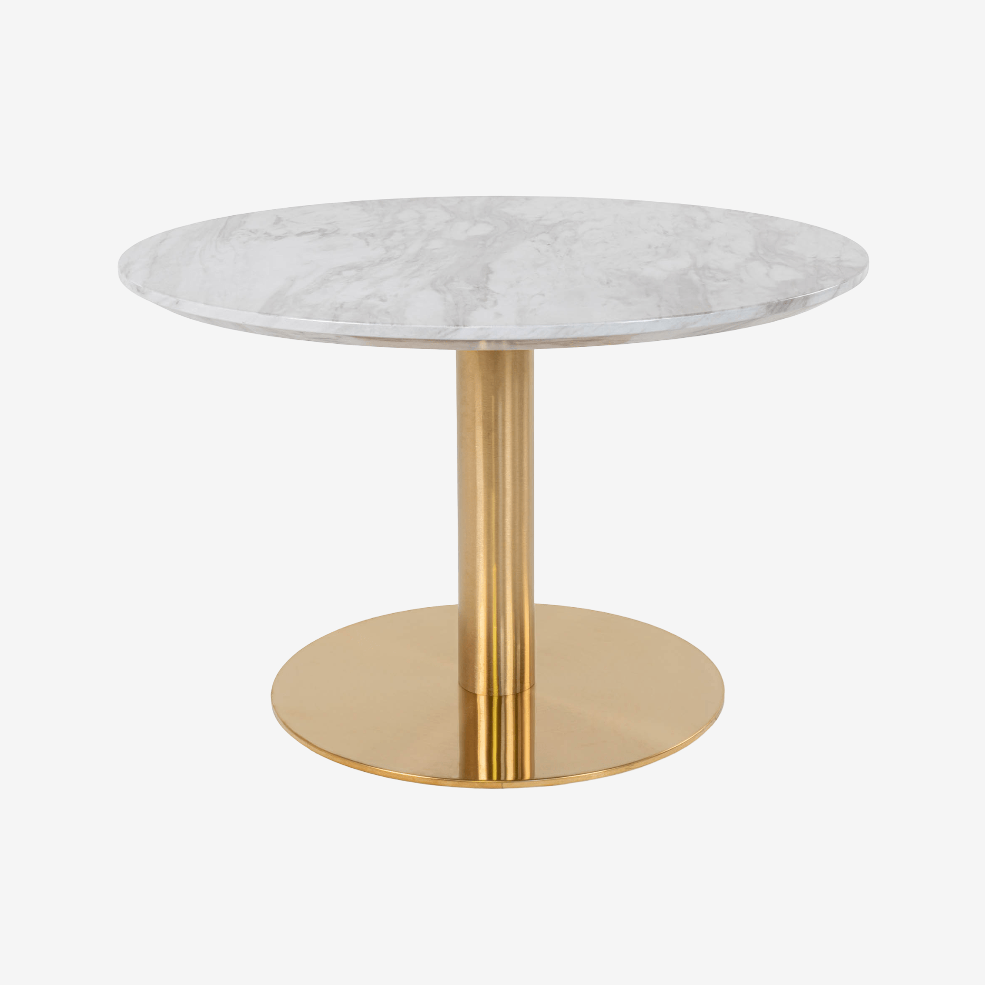 ZEMI | שולחן סלון עגול משיש ומתכת, קוטר 70 ס"מ