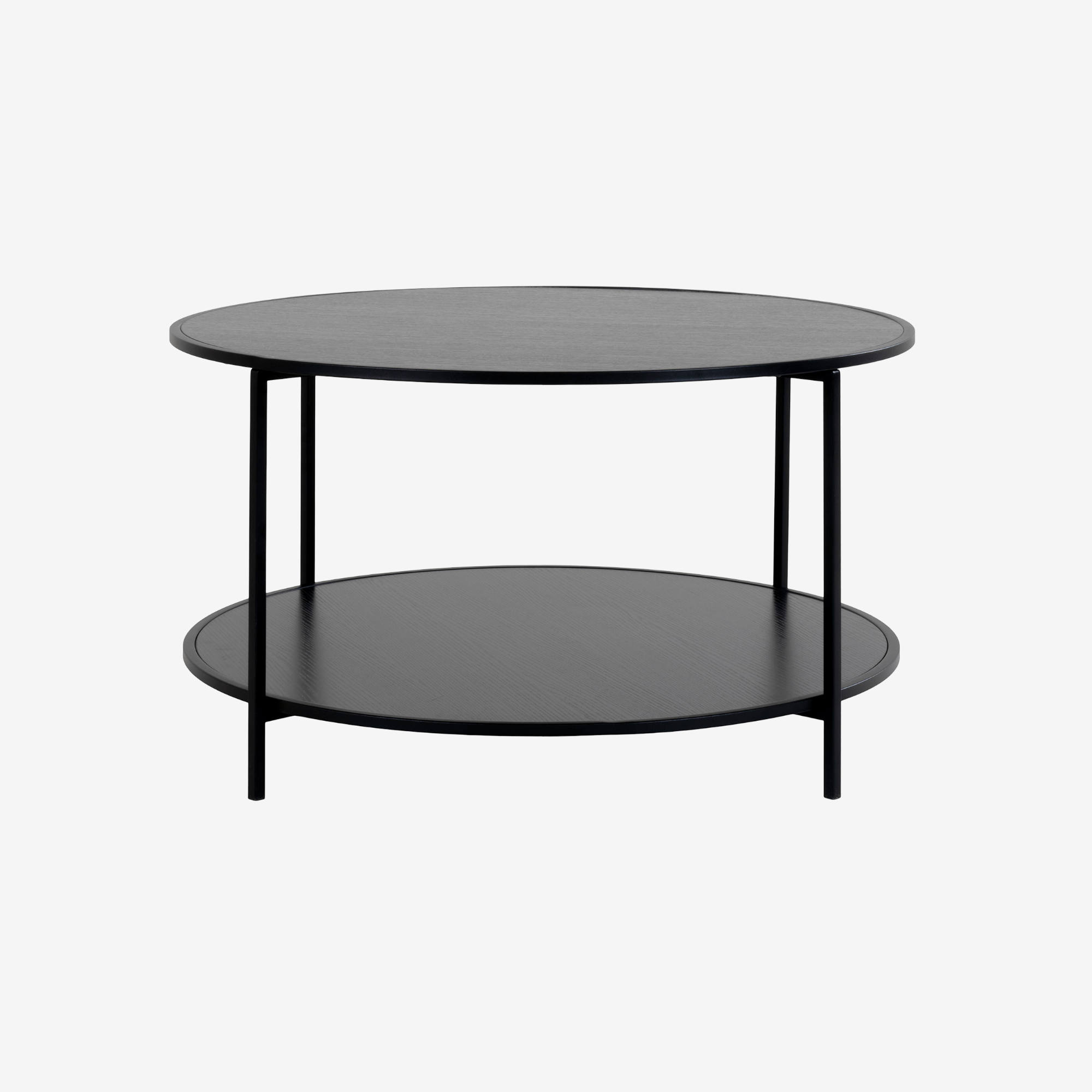 GLEZA | שולחן סלון עגול ממלמין ומתכת, קוטר 80 ס"מ