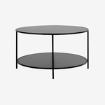 GLEZA | שולחן סלון עגול ממלמין ומתכת, קוטר 80 ס"מ - KUALA