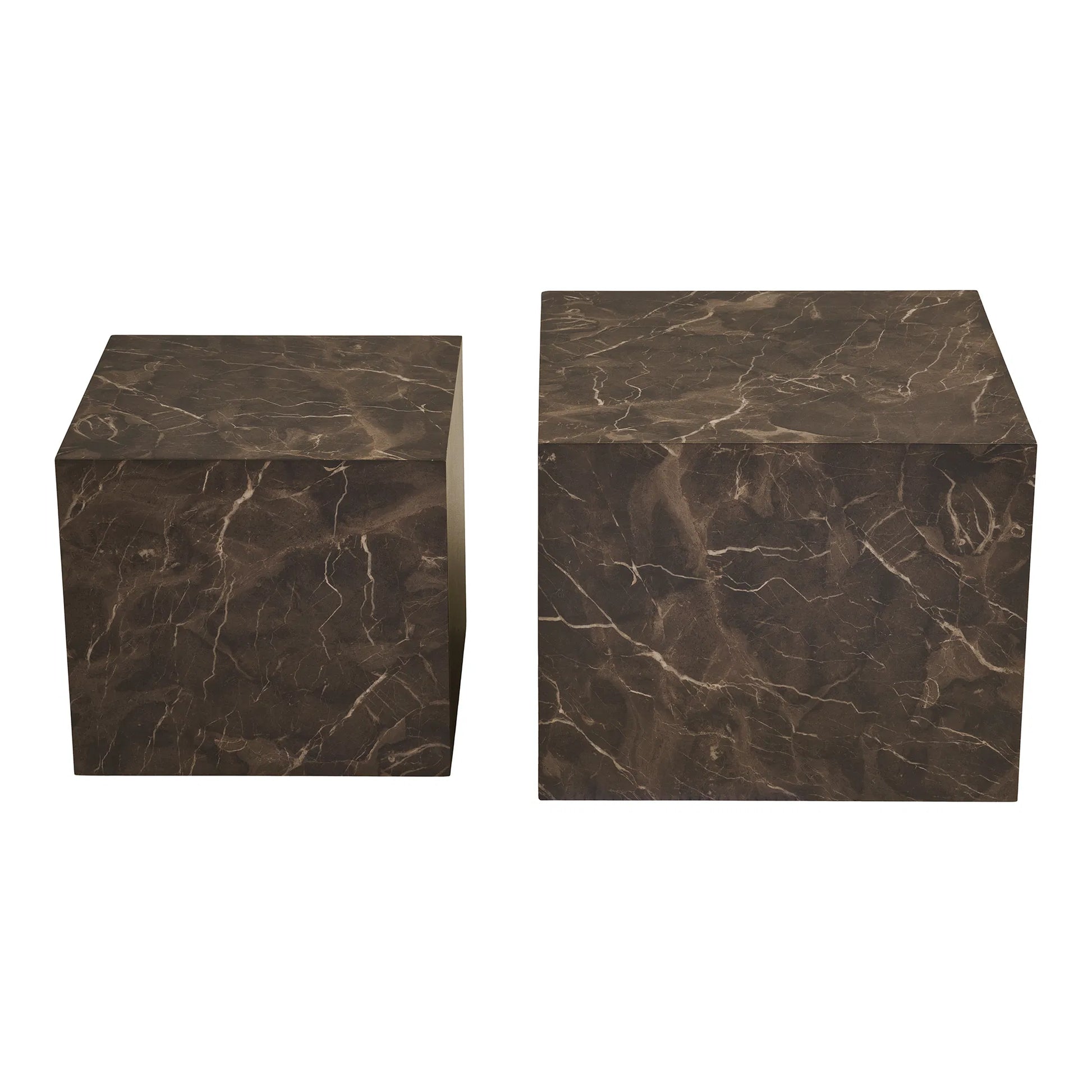RESIRI | סט שולחנות סלון ריבועיים ממלמין - KUALA