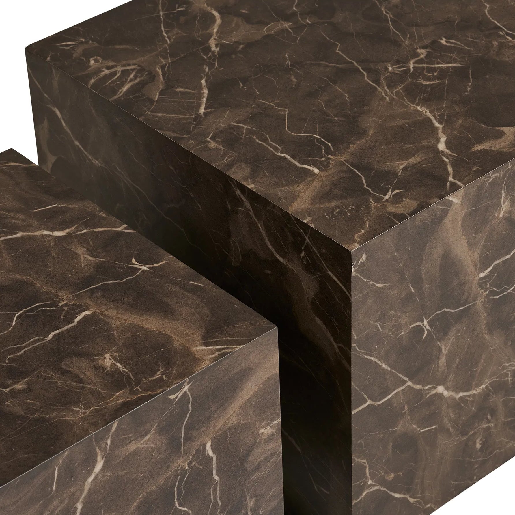 RESIRI | סט שולחנות סלון ריבועיים ממלמין