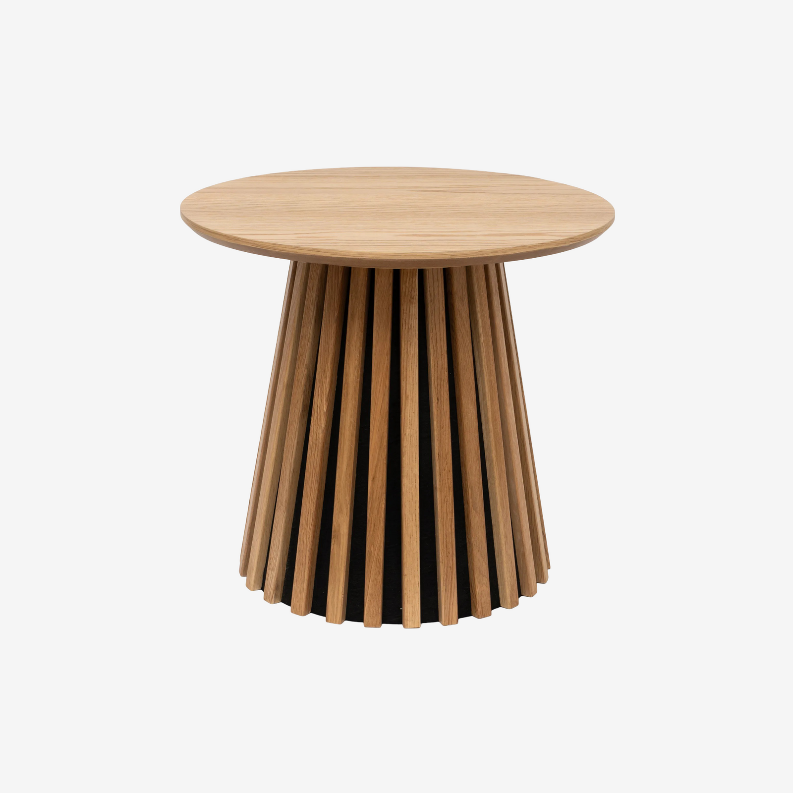 MIYIBA | שולחן צד עגול מעץ, קוטר 50 ס"מ