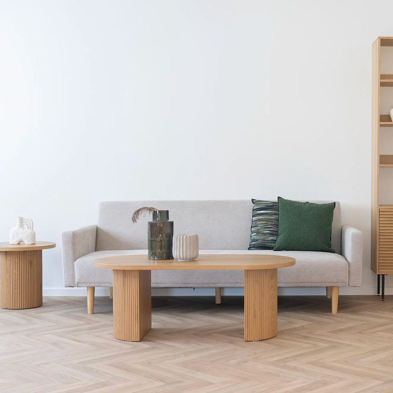 NORDLY | שולחן סלון אובלי מעץ, 6020 ס"מ - KUALA