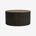 BINOTE | שולחן סלון עגול מעץ ומלמין דמוי שיש, קוטר 80 ס"מ - KUALA