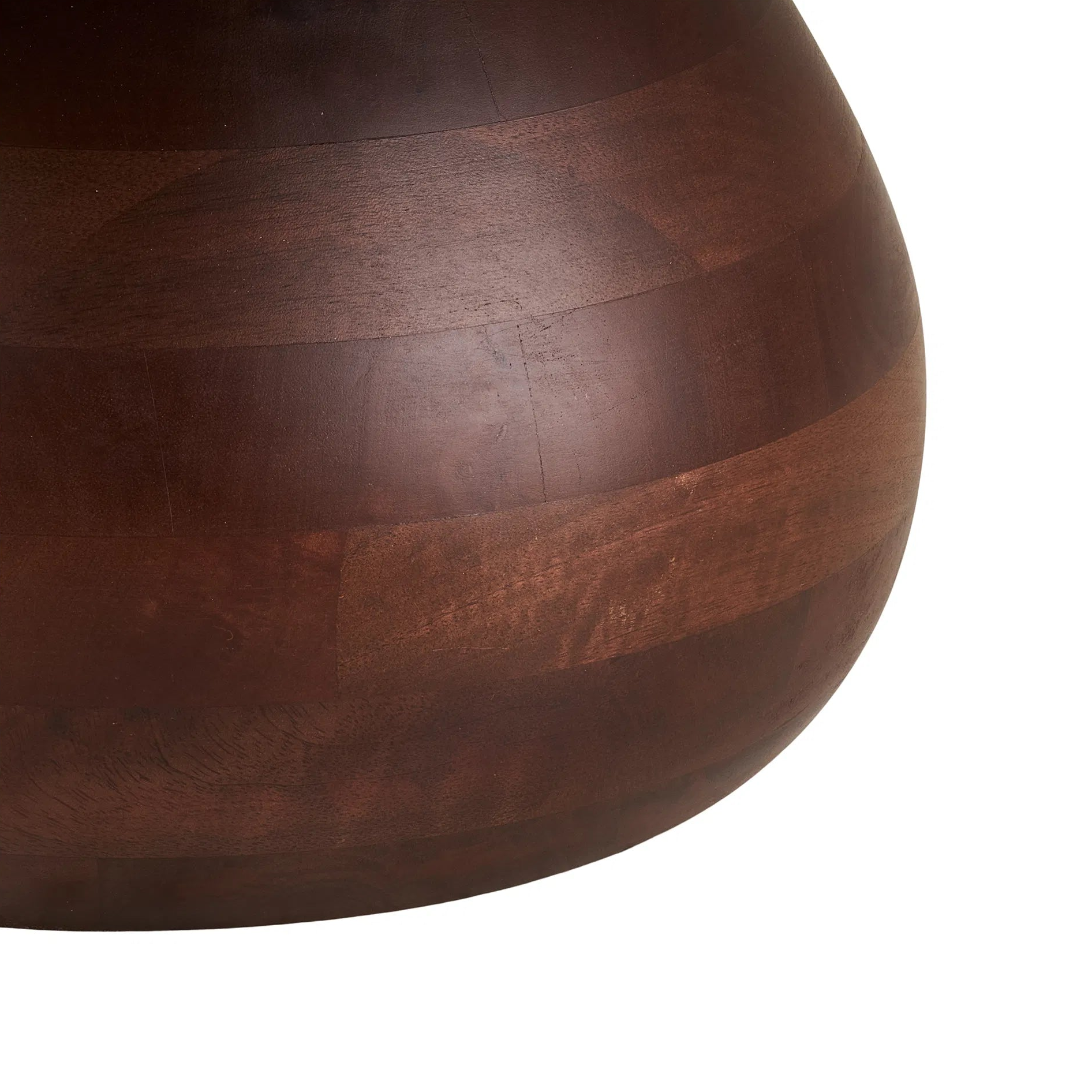 ARIP | שולחן סלון עגול מעץ מנגו מלא ושיש, קוטר 70 ס"מ