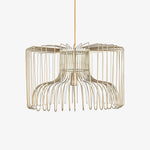 NUMOBI | מנורת תקרה ממתכת בגוון פליז