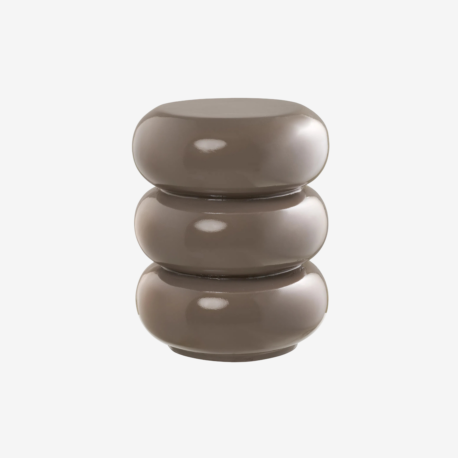 MIBA | שולחן צד עגול מפיברגלאס, קוטר 35.5 ס"מ