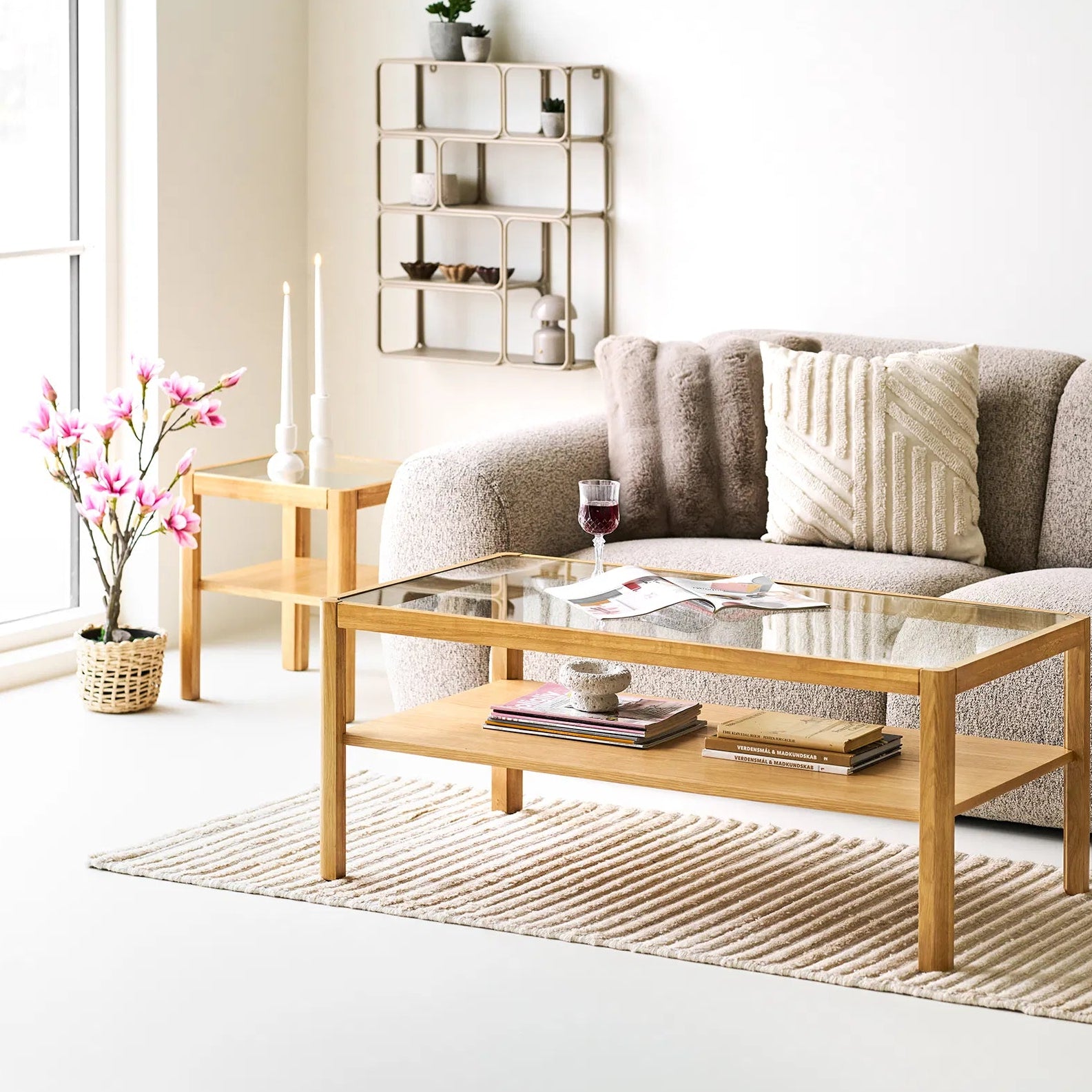 KARA |  שולחן צד ריבועי 400 ס"מ - KUALA