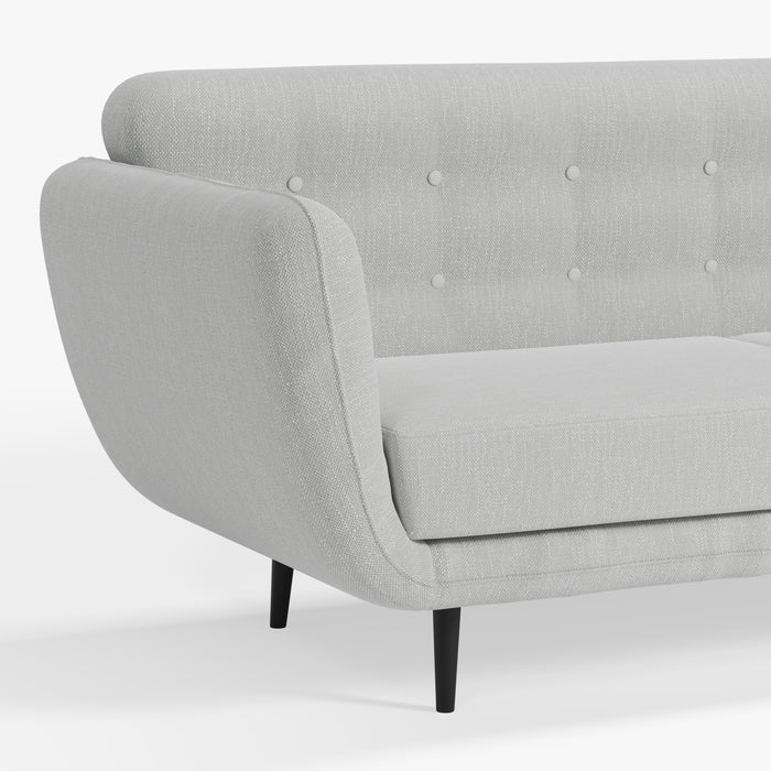 KRISHA | ספה תלת-מושבית מושלמת בגוון אפור