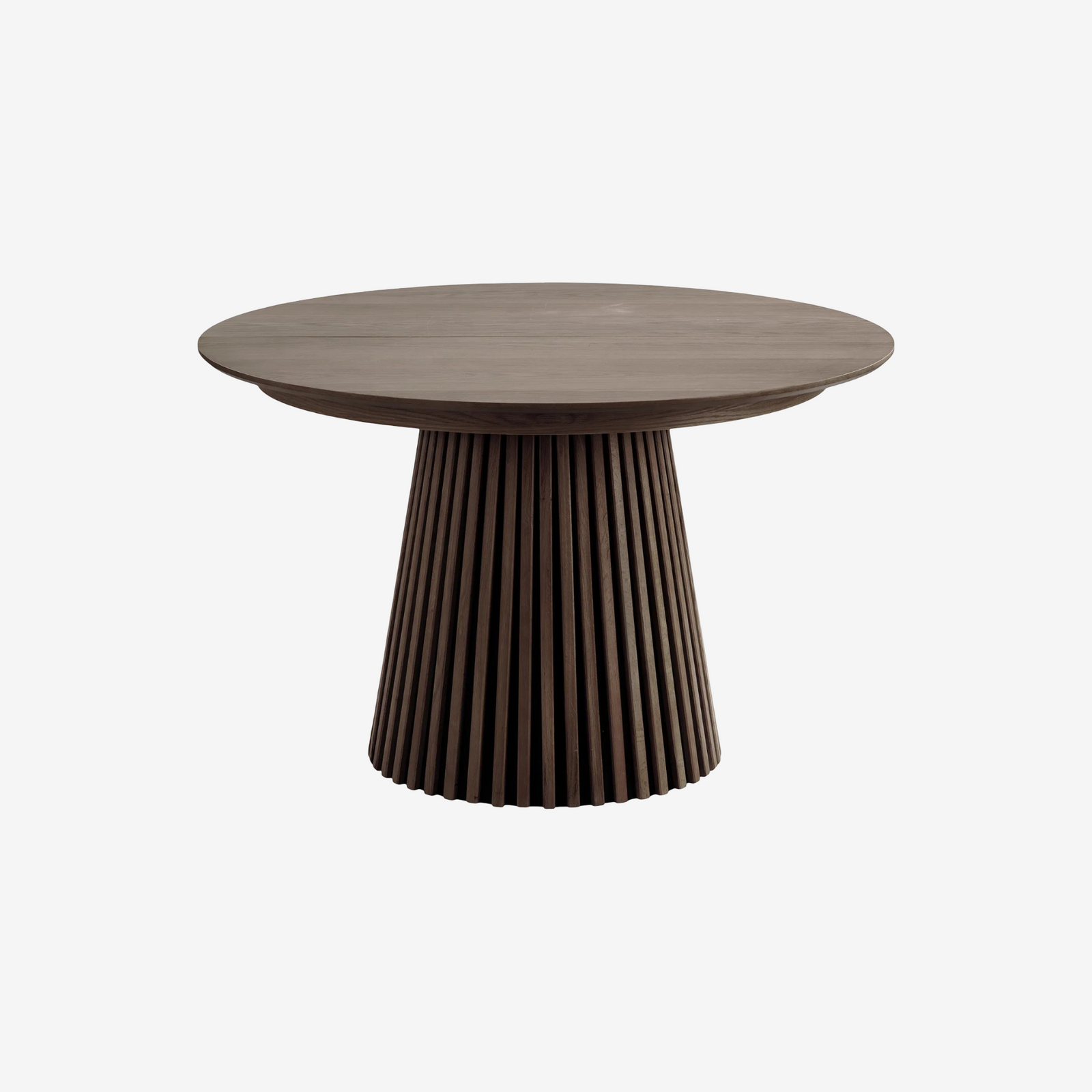 BUZU | שולחן אוכל עגול קוטר 120 ס"מ, נפתח ל- 240 ס"מ עד 10 סועדים