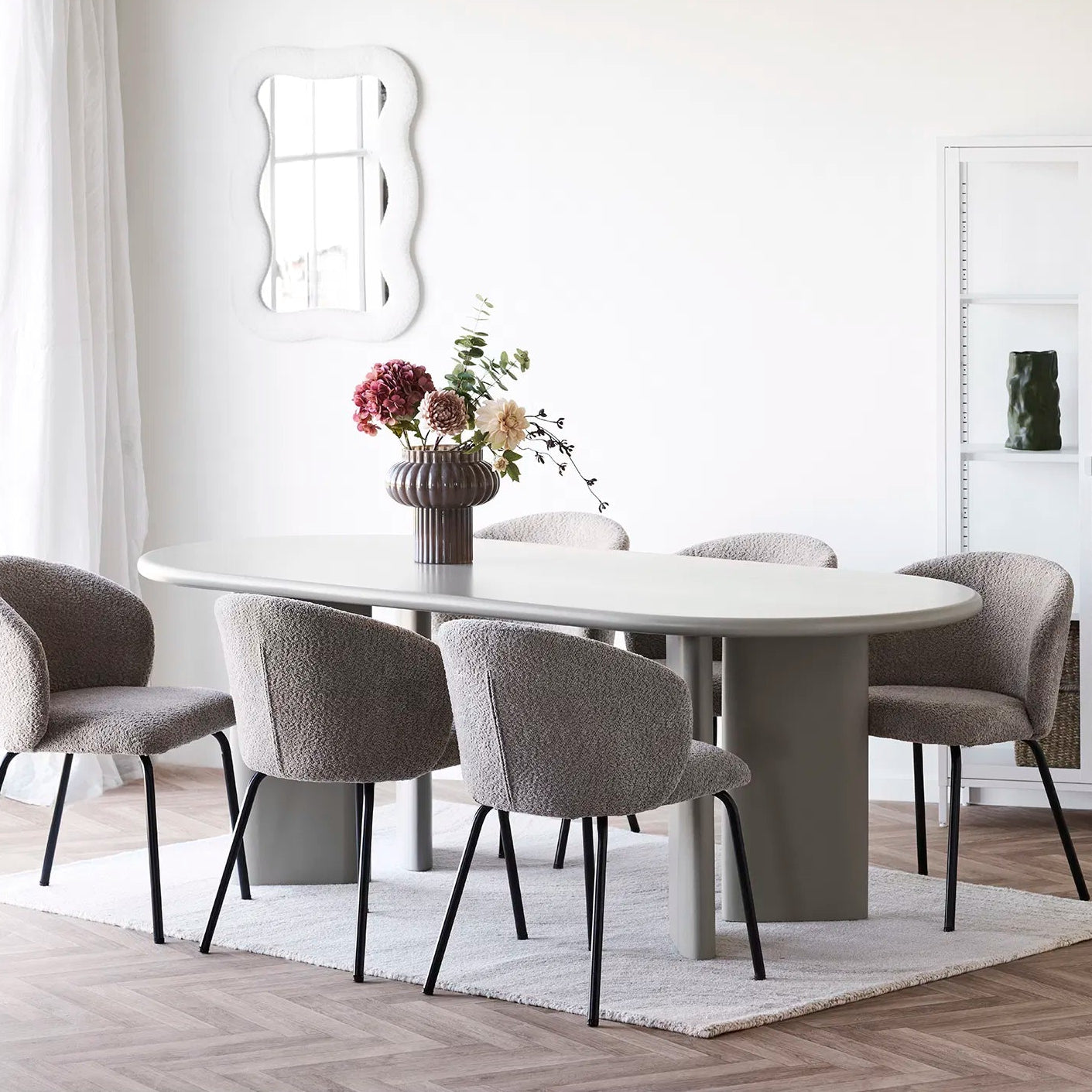 ZER | שולחן אוכל אובלי 10020 ס"מ, עד 10 סועדים - KUALA