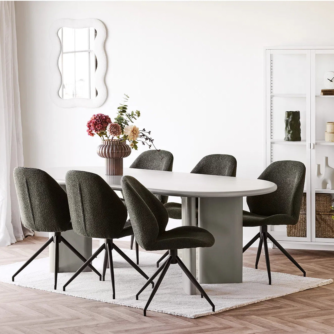 ZER | שולחן אוכל אובלי 10020 ס"מ, עד 10 סועדים - KUALA