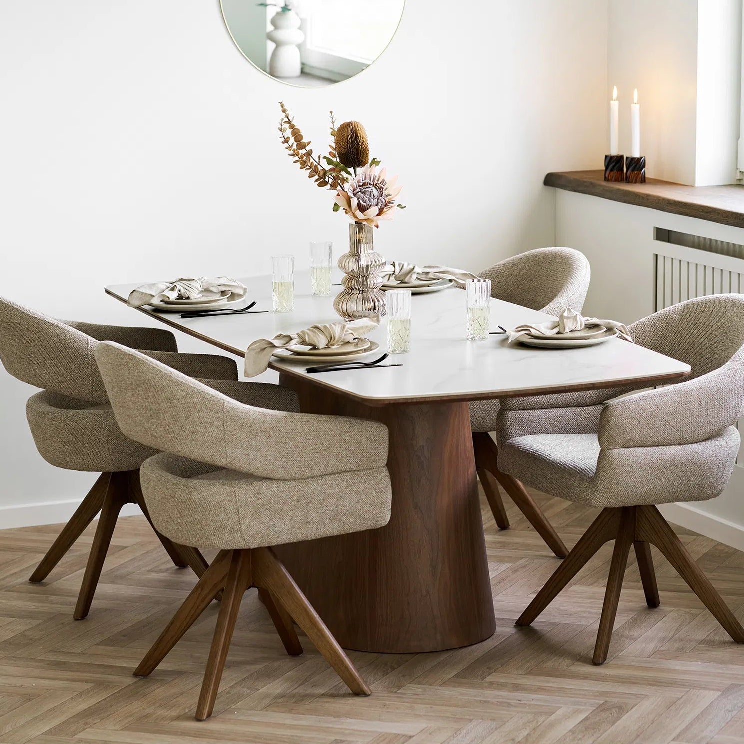 GEIRAN | שולחן אוכל מלבני 200/90 ס"מ, עד 8 סועדים