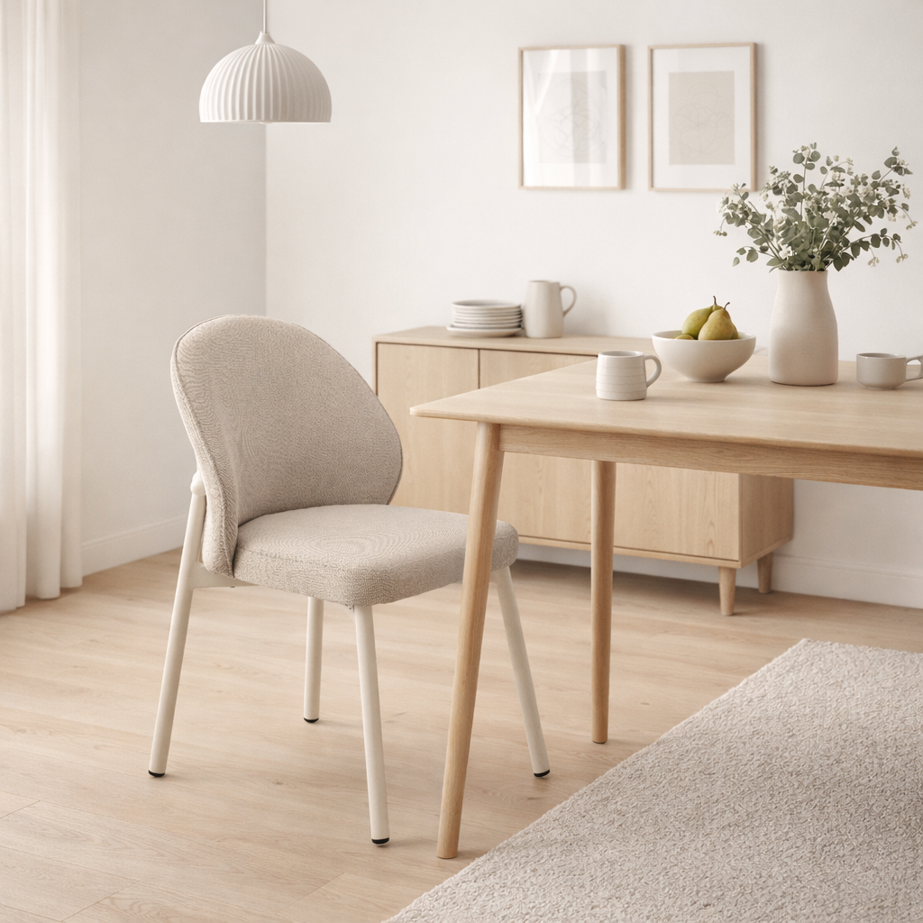 ARLOS | כיסא מרופד בבד אריג בשילוב רגלי מתכת - KUALA