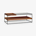 תמונה מזווית מספר 10 של המוצר NORD | שולחן סלון מברזל עץ וגימור במראה שיש