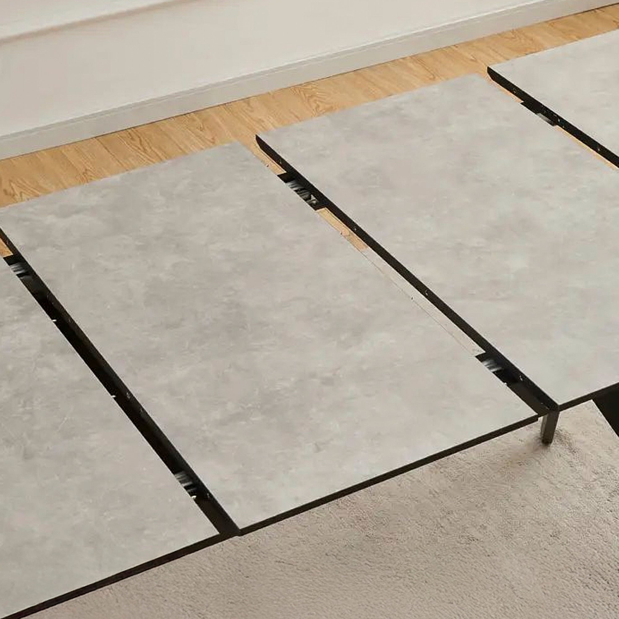 INGARO | שולחן אוכל מלבני 120/80 ס"מ, נפתח ל-200 ס"מ, עד 8 סועדים