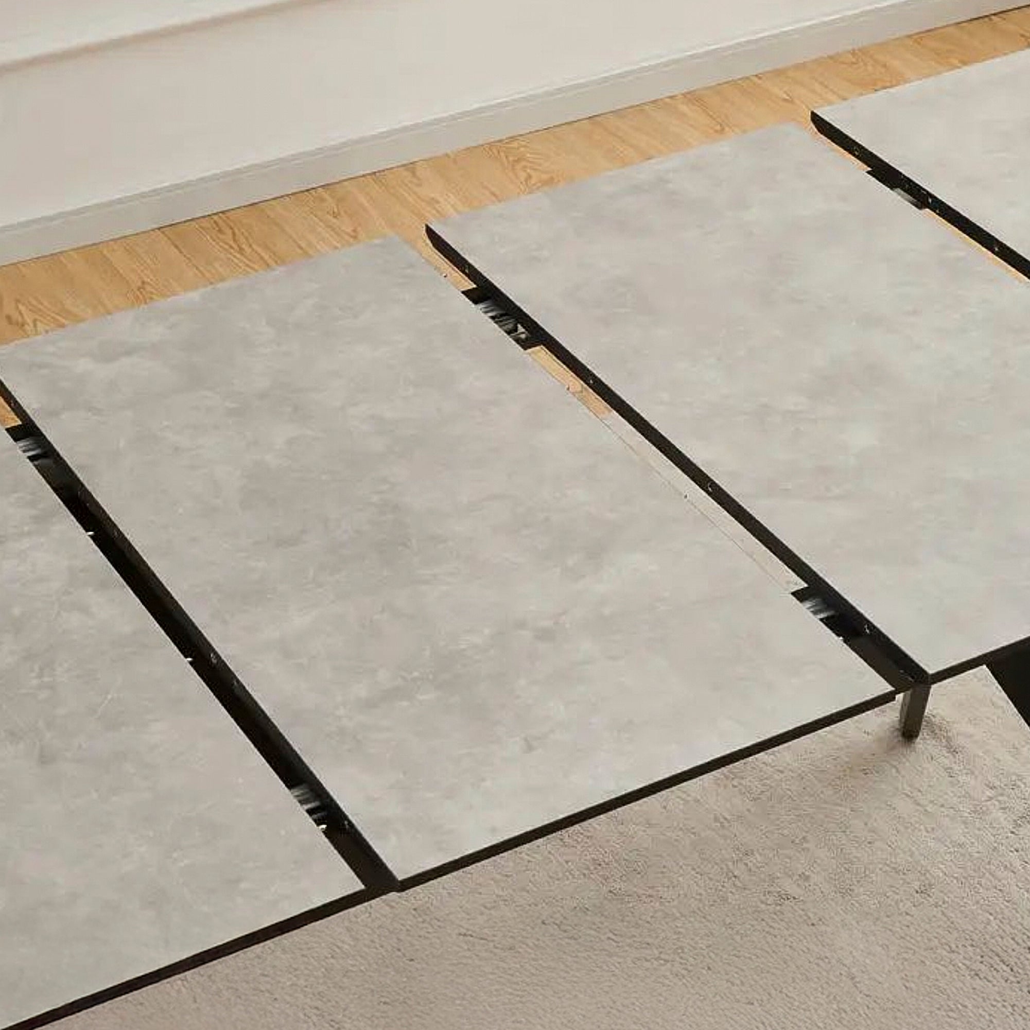 INGARO | שולחן אוכל מלבני 120/80 ס"מ, נפתח ל-200 ס"מ, עד 8 סועדים