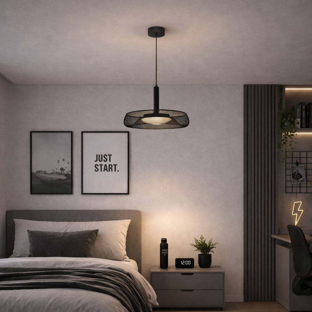 OANO | מנורת תלייה עם אהיל רשת, מגיעה בשני גוונים - KUALA