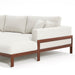 תמונה מזווית מספר 7 של המוצר KEILA | ספת שזלונג מודרנית לסלון עם מסגרת עץ מלא