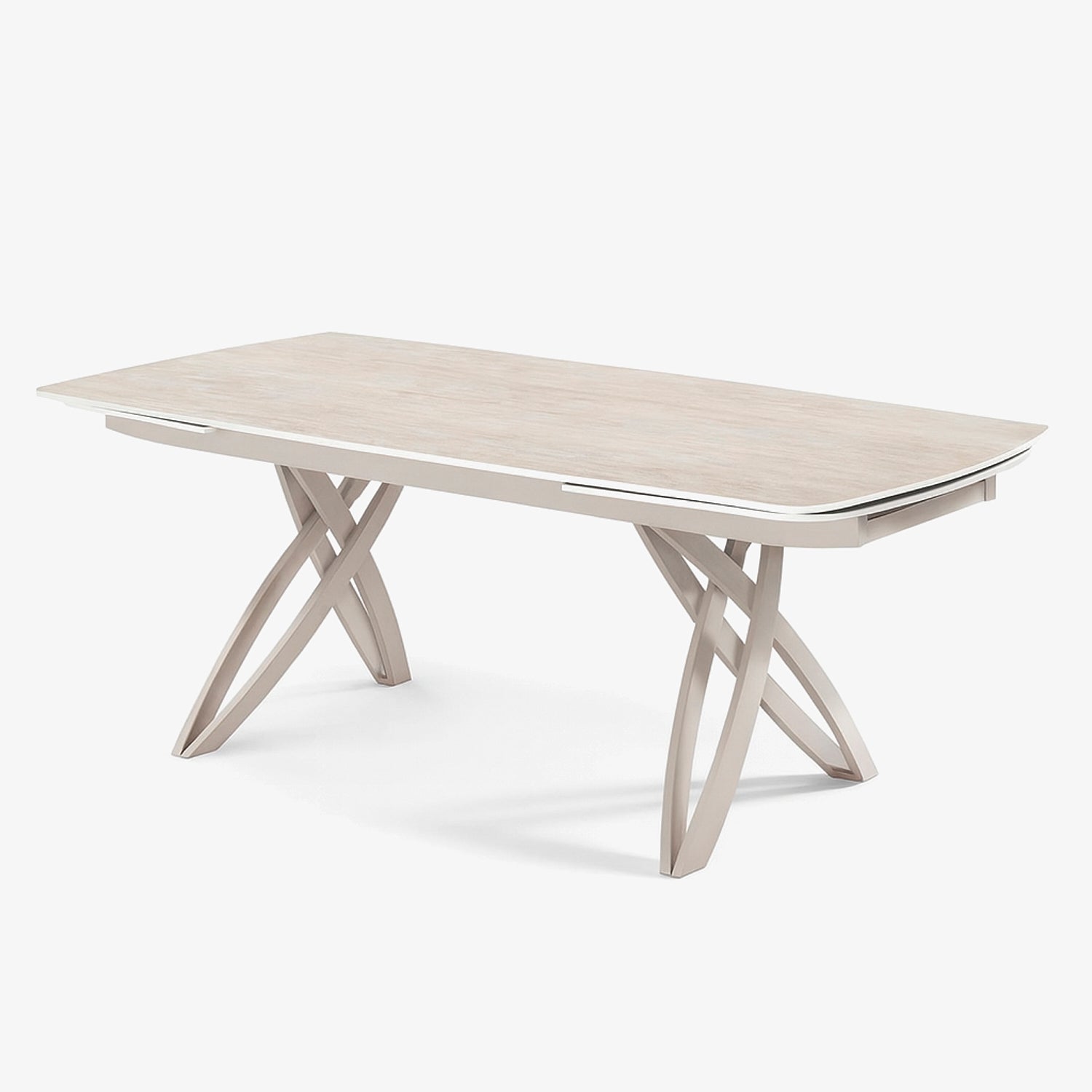 BERGLY | שולחן אוכל מלבני 200/95 ס"מ, נפתח ל-300 ס"מ, עד 14 סועדים