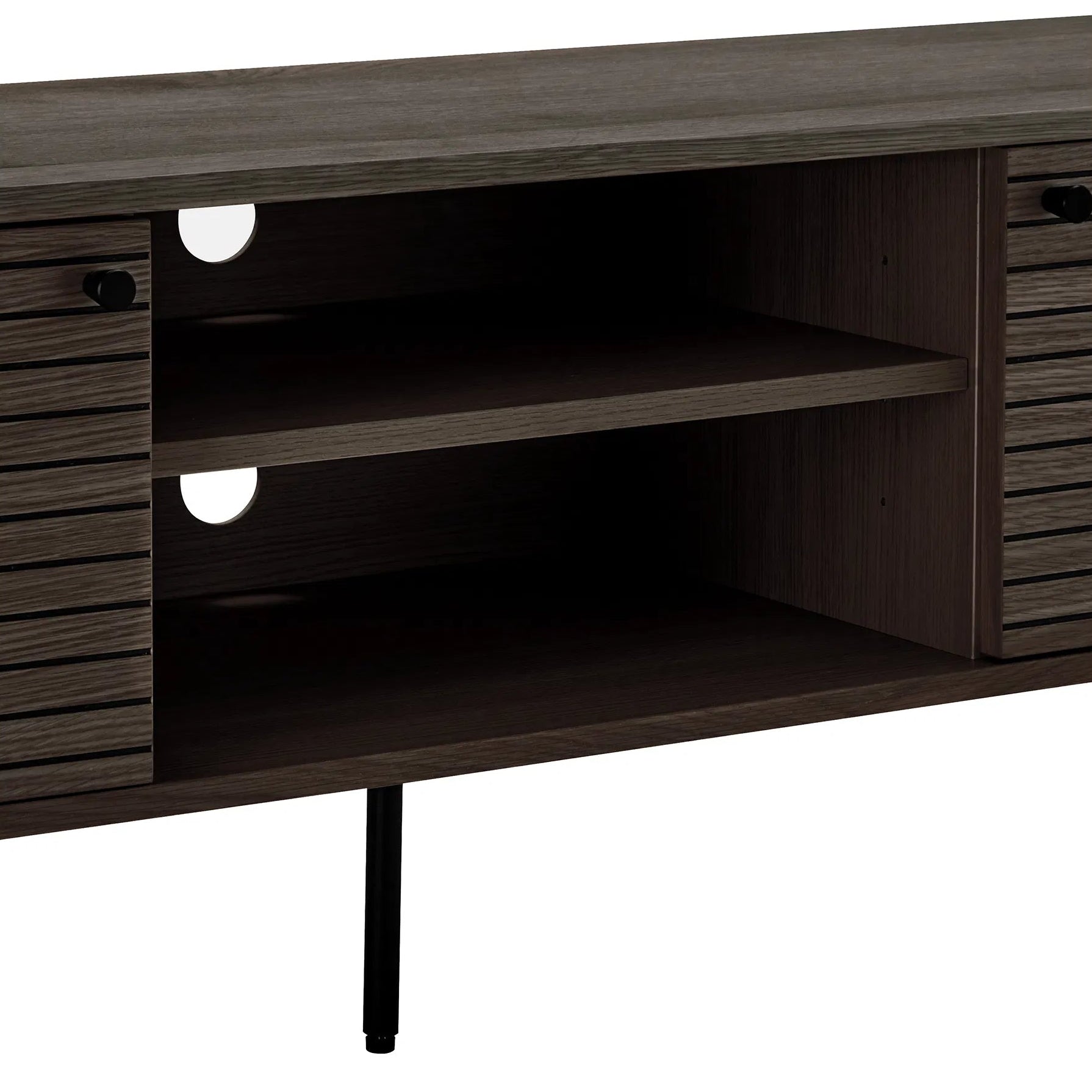 MINOR | מזנון נורדי מעץ, עם 2 דלתות ומדפים - KUALA