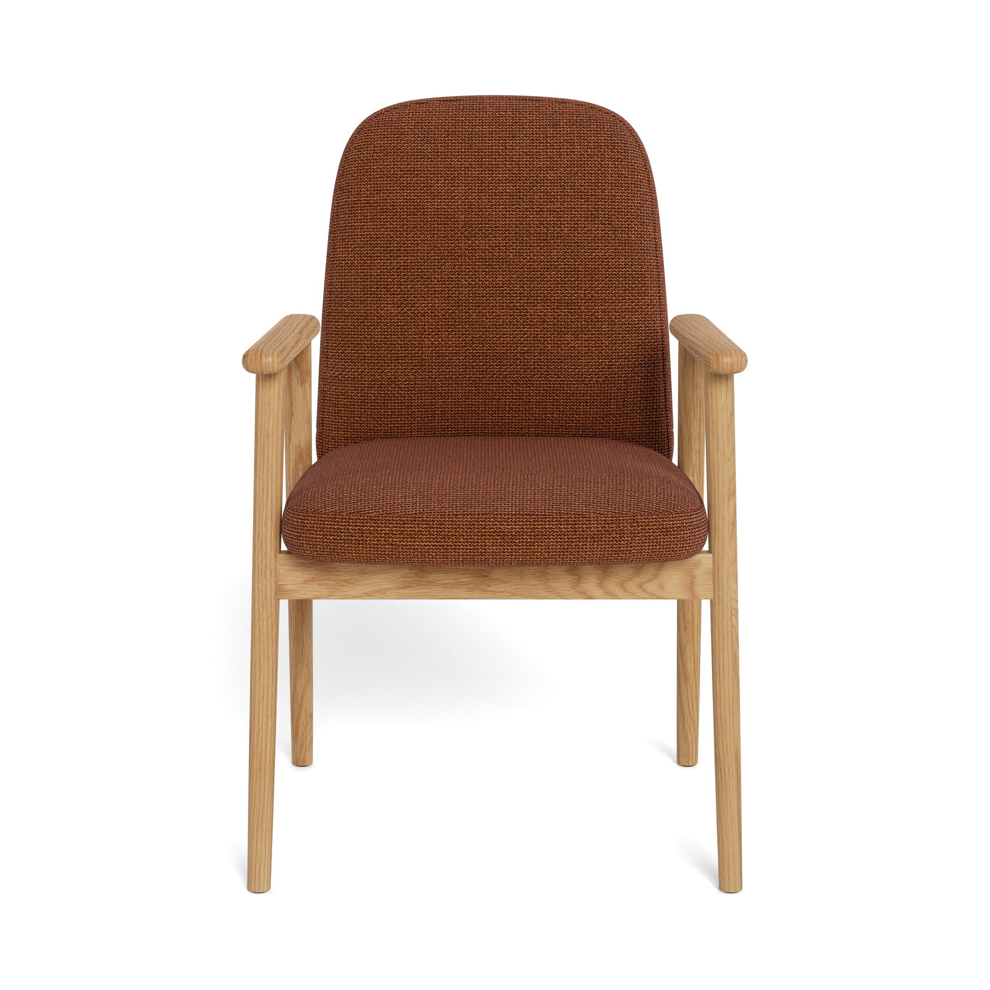 CEDARO | כיסא מרופד בבד אריג בשילוב עץ אלון - KUALA