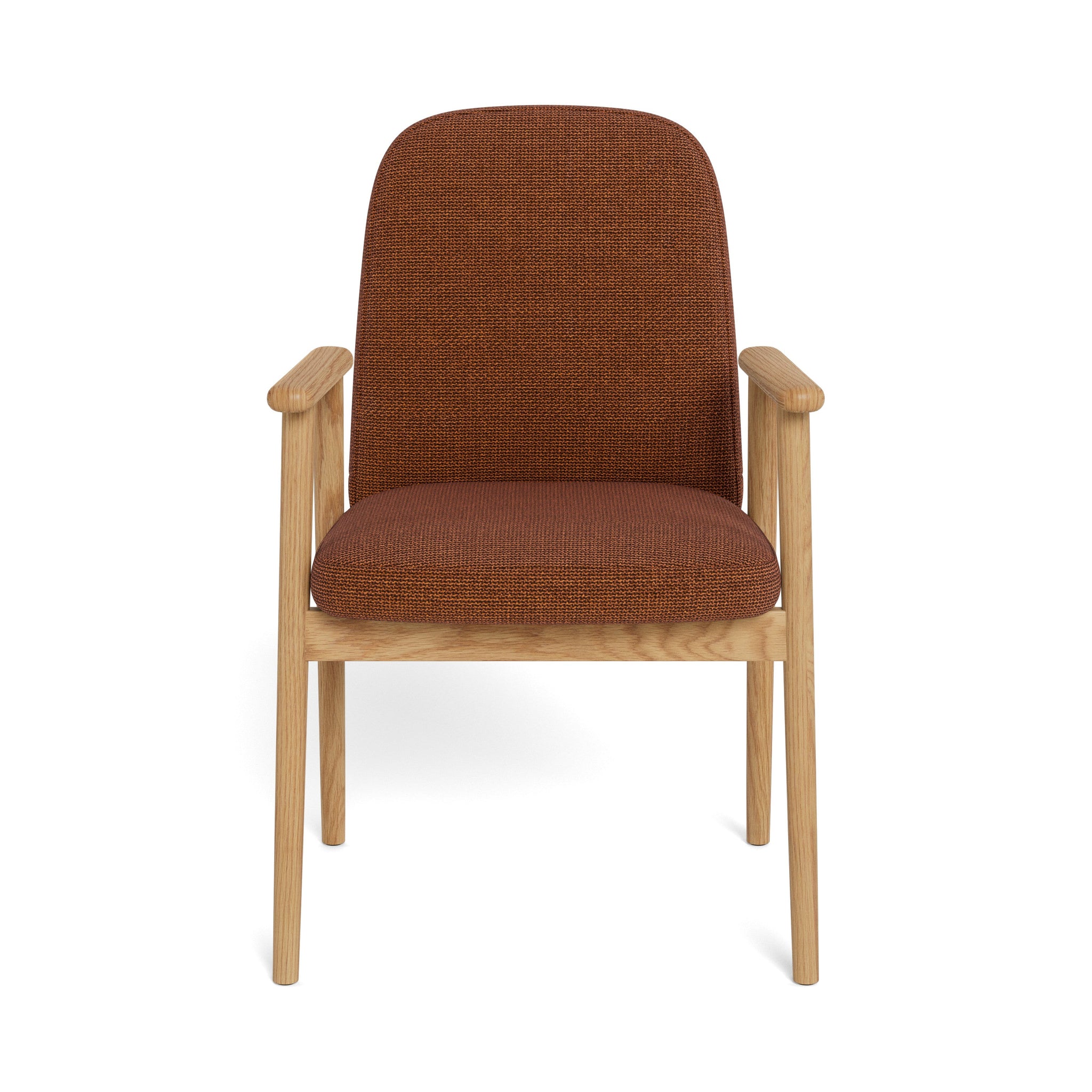 CEDARO | כיסא מרופד בבד אריג בשילוב עץ אלון - KUALA