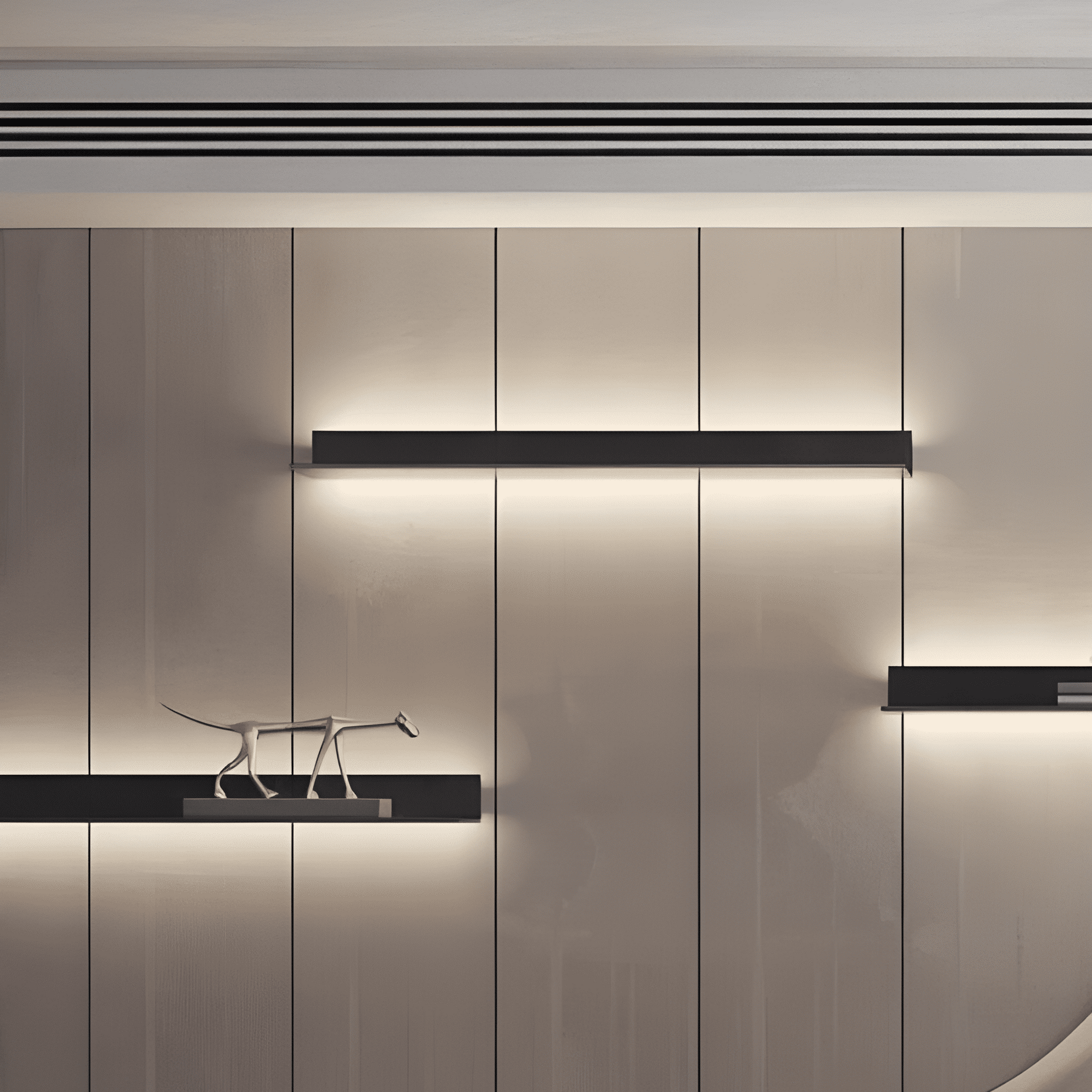 SONDEF | מדף מעוצב עם תוספת תאורה לבחירה