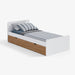 תמונה מזווית מספר 9 של המוצר Melogrin | מיטת נוער מעץ עם מגירות אחסון