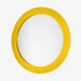 תמונה מזווית מספר 1 של המוצר MILA | מראה עגולה עם מסגרת בגוון צהוב