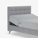 תמונה מזווית מספר 2 של המוצר YODA | מיטה וחצי מתכווננת חשמלית בגוון אפור, עם גב מעוצב